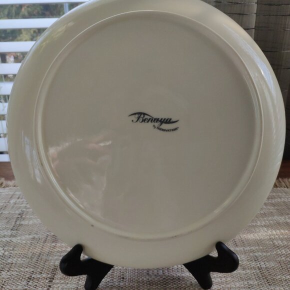 Benaya by Innovation VTG Plate U.K. Hand Painted Art Nouveau Floral Woman 10.5" - Picture 8 of 13